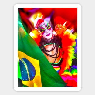 absolutely fabulous darling Flag of Brazil Sticker